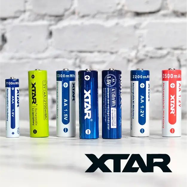 XTAR Rechargeable Lithium Batteries